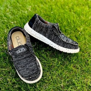 Kids Youth Hey Dudes Black & White Size 2